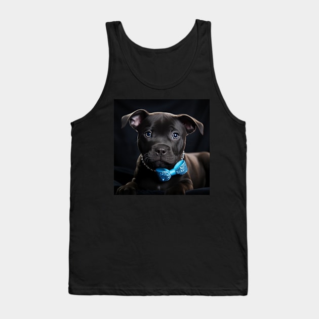 Cute Staffy Puppy Tank Top by Enchanted Reverie